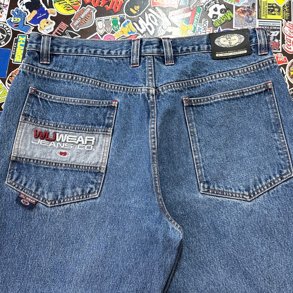 90s Wu wear 우 웨어 우탱클랜 데님 팬츠 36 상품이미지3