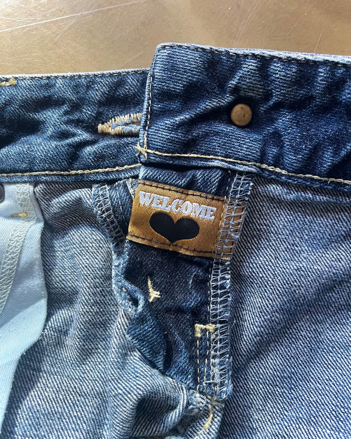 SLY スライ Vintage Washed Denim Hot Pants 상품이미지8
