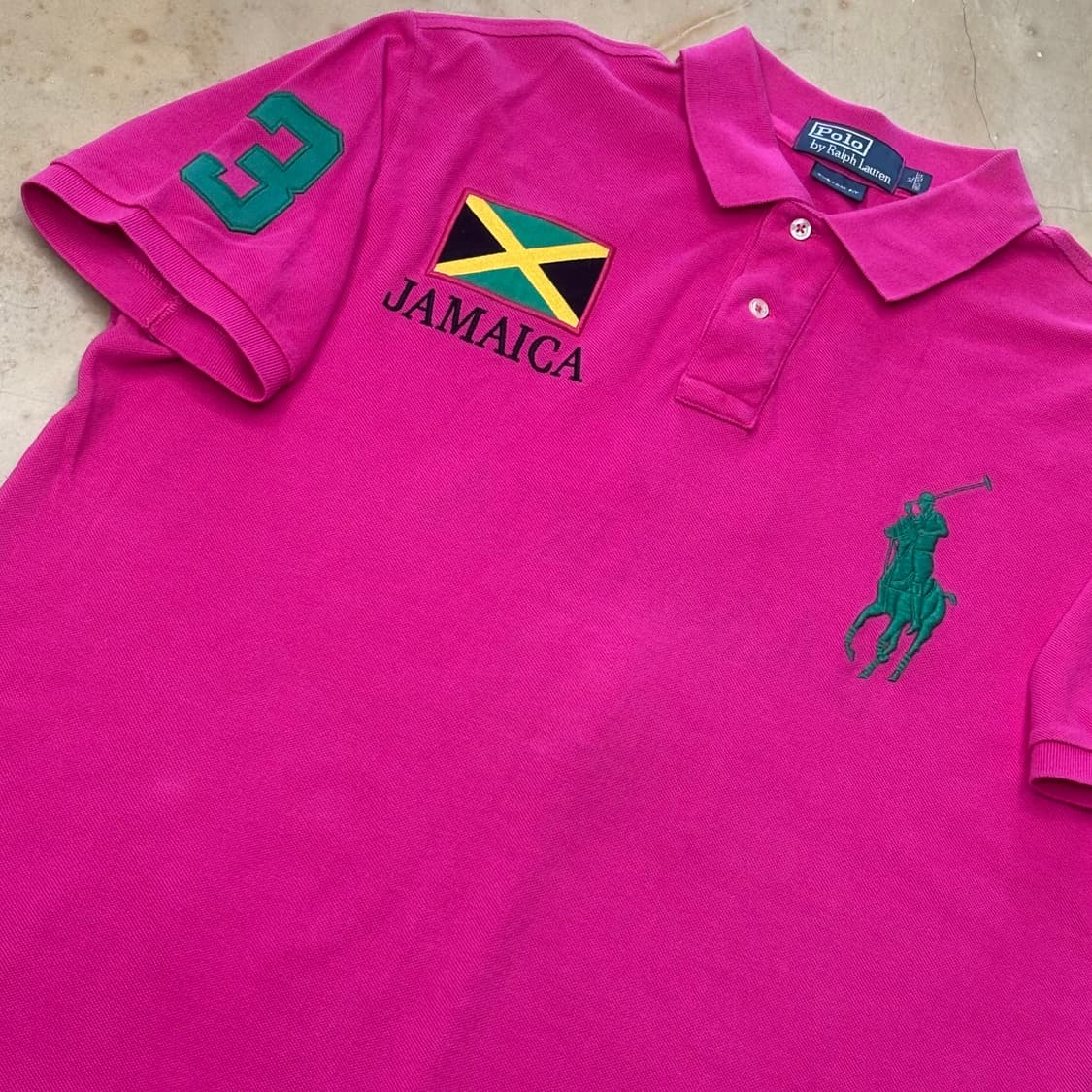 🫶🏻 폴로랄프로렌 치프키프 빅포니 자메이카 핑크 카라 반팔티 🫶🏻 상품이미지2
