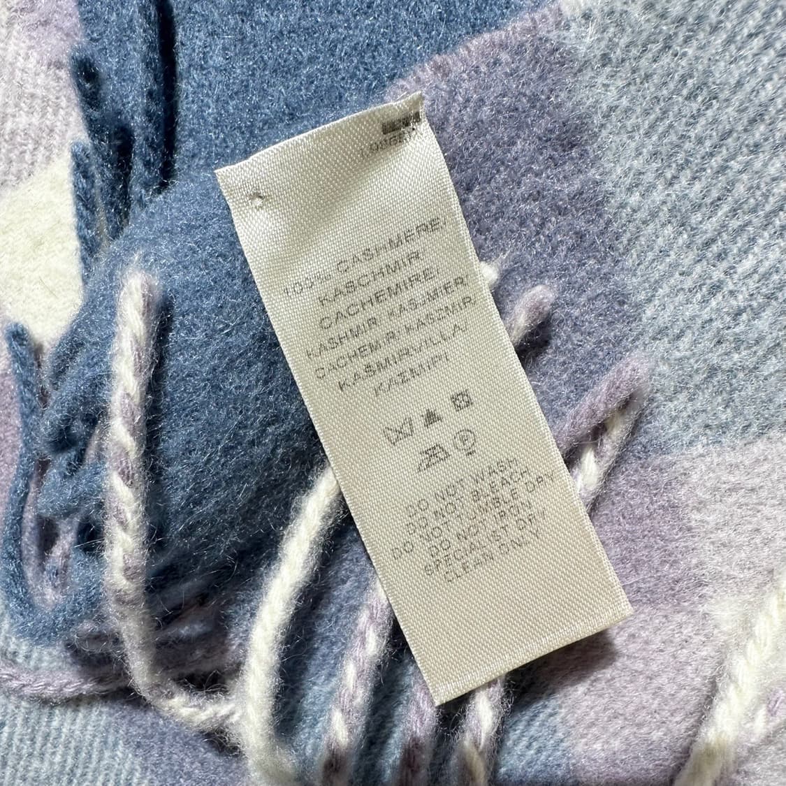 버버리 캐시미어 100% 체크 머플러 목도리 상품이미지5