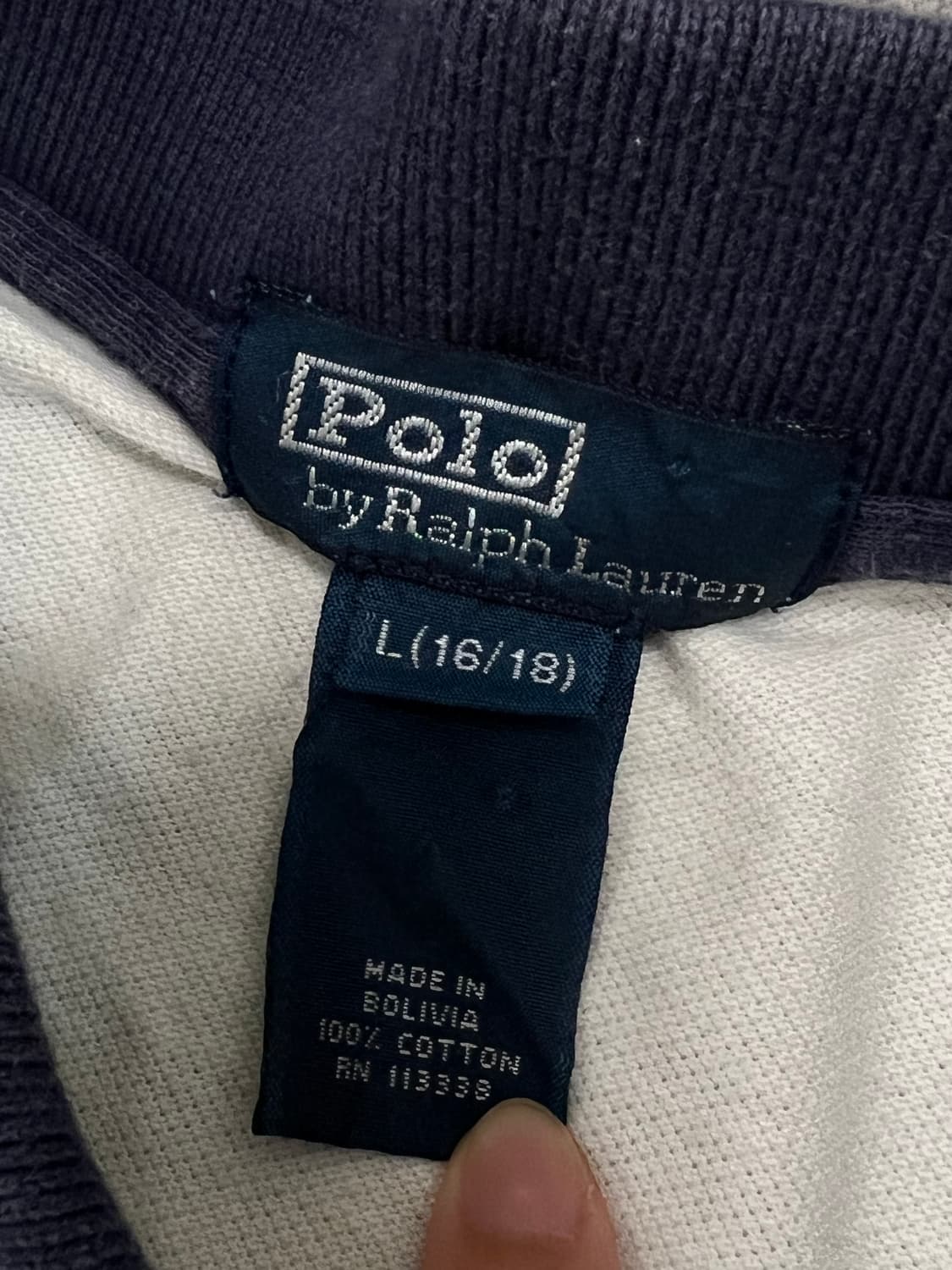 (L) 폴로랄프로렌 키즈/우먼스 월계수 자수로고 긴팔 카라 티 상품이미지3