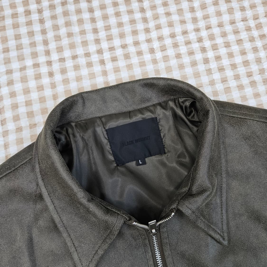 블랙모먼트 간절기 스웨이드 집업자켓 남자100 상품이미지3