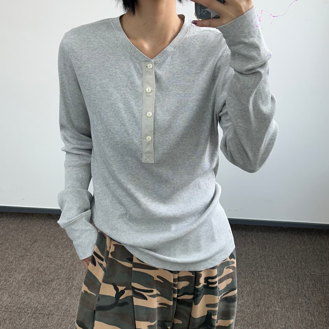 Polo 폴로 랄프로렌 신형 헨리넥 와플 슬리브 상품이미지2