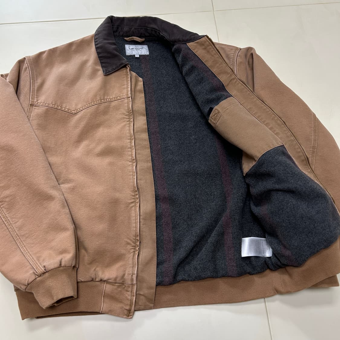 [L/라지] 칼하트WIP OG 산타페 자켓 해밀턴 브라운/토바코 상품이미지3