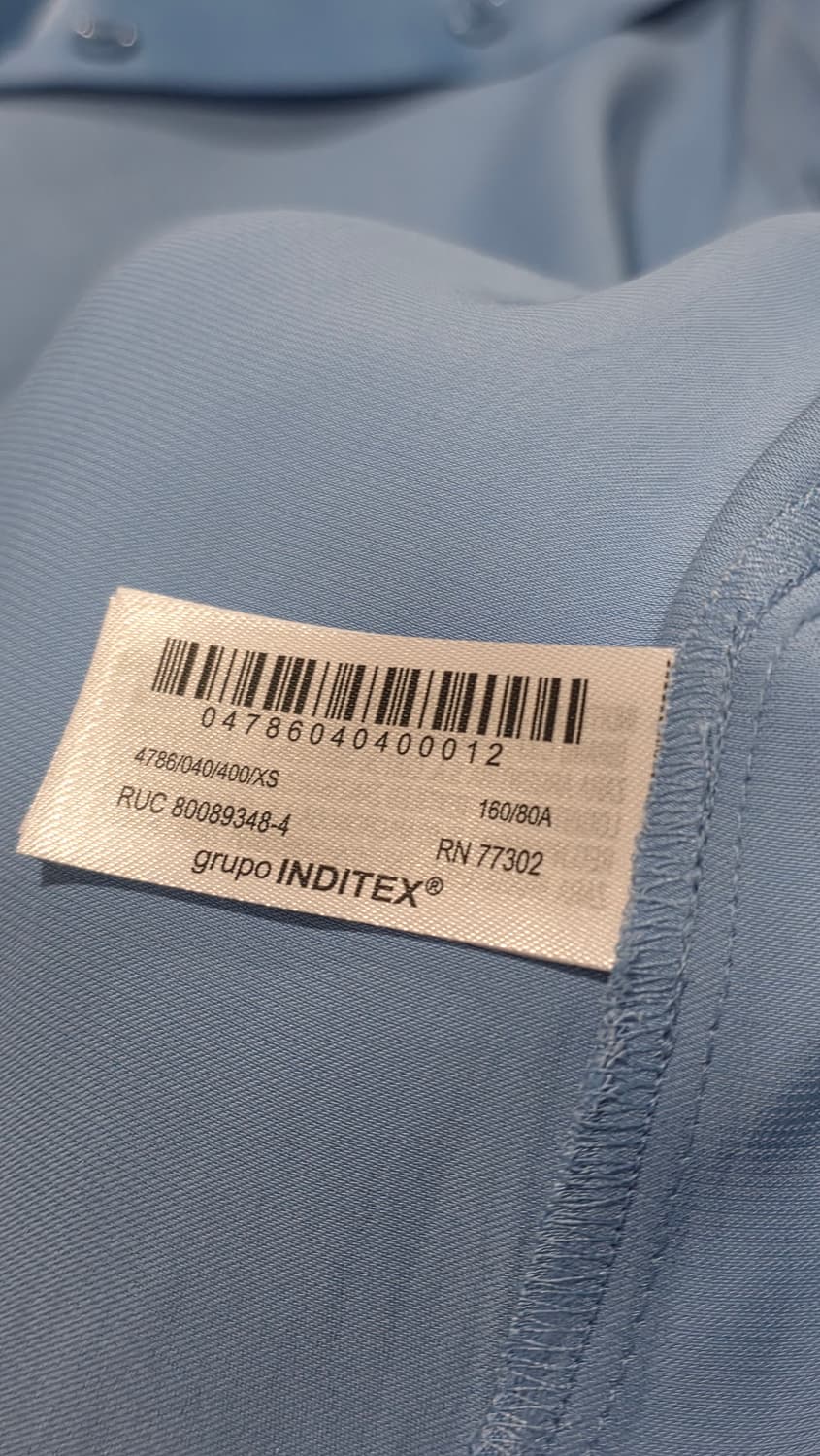 [미착용 새제품] 자라 ZARA 링클프리 블루 새틴 셔츠/블라우스 55 상품이미지8