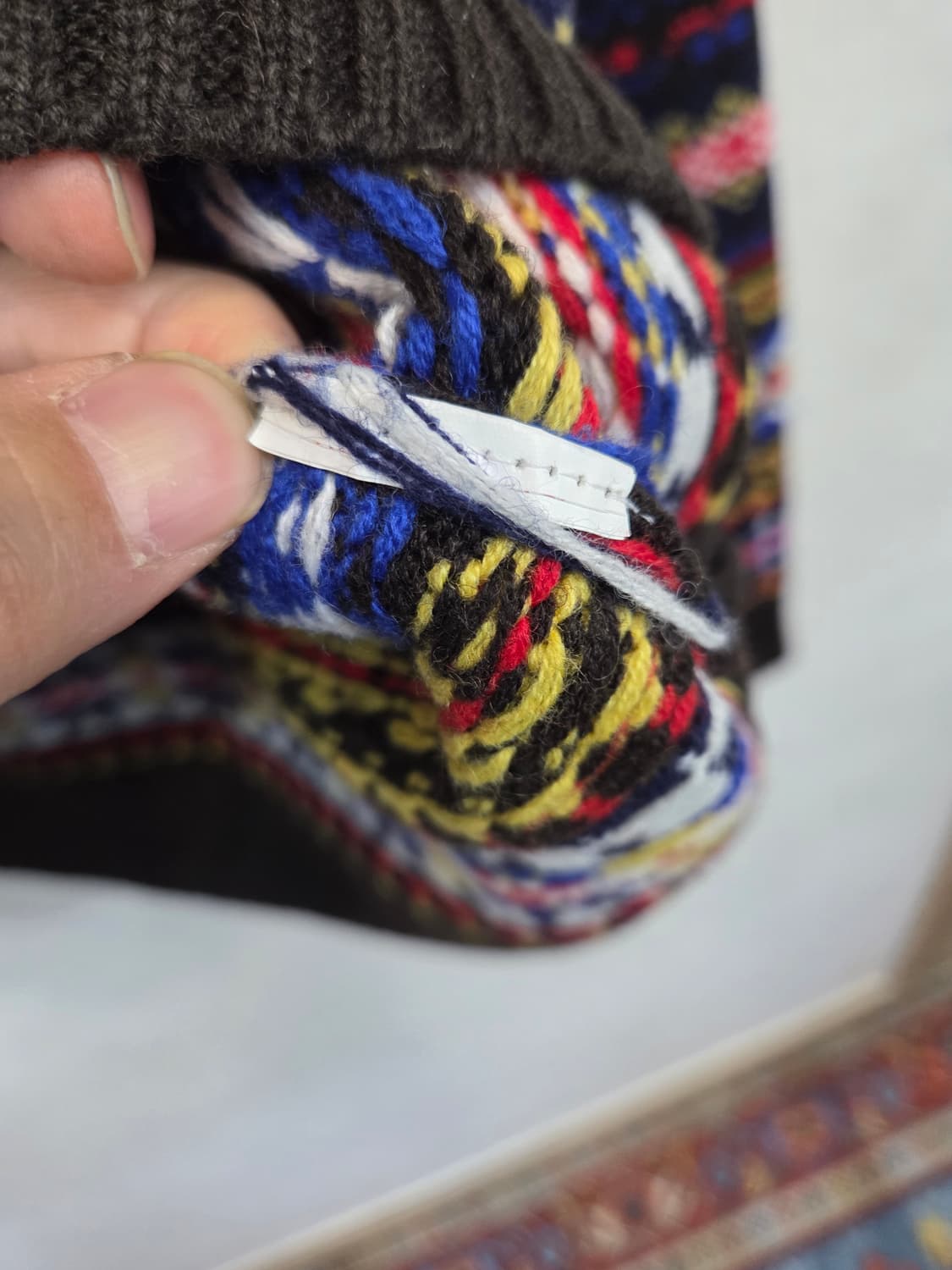 스튜디오 톰보이 믹스컬러 울 니트 프리  상품이미지4