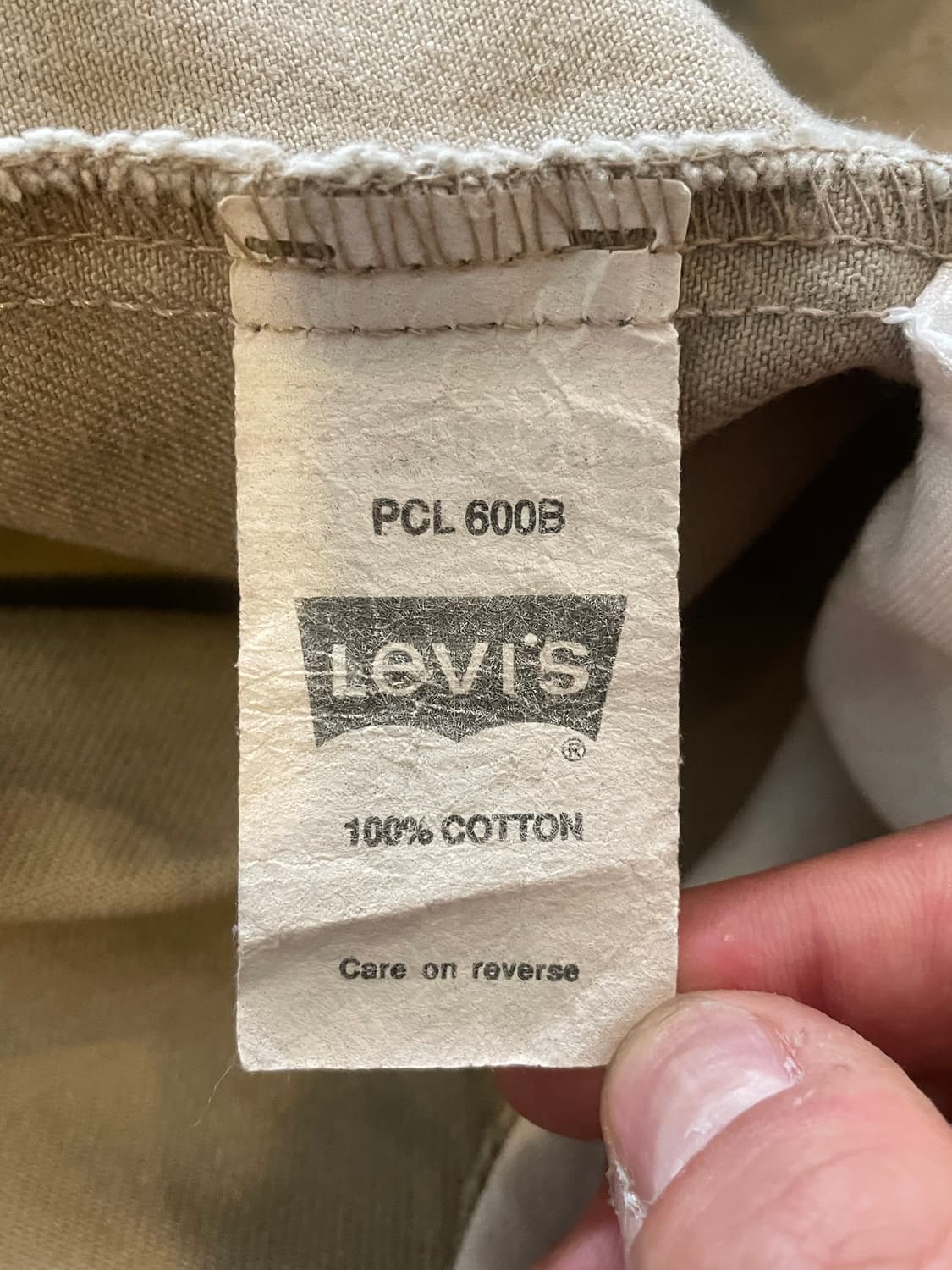 리바이스512 베이지 팬츠 화이트탭 상품이미지4