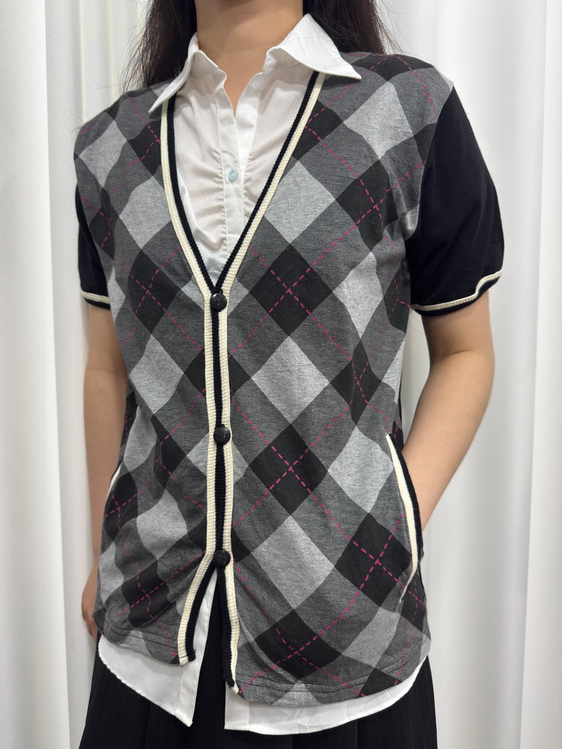 argyle cardigan  상품이미지4