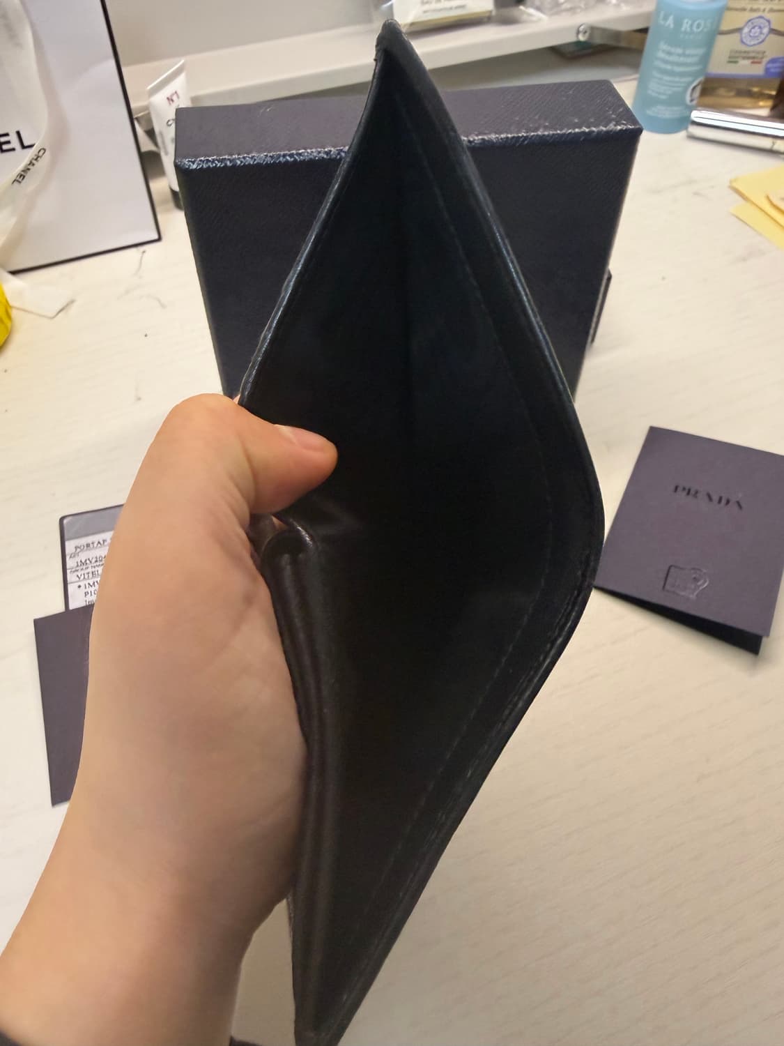 [풀구성 정품] 프라다 사피아노 반지갑 블랙 상품이미지7
