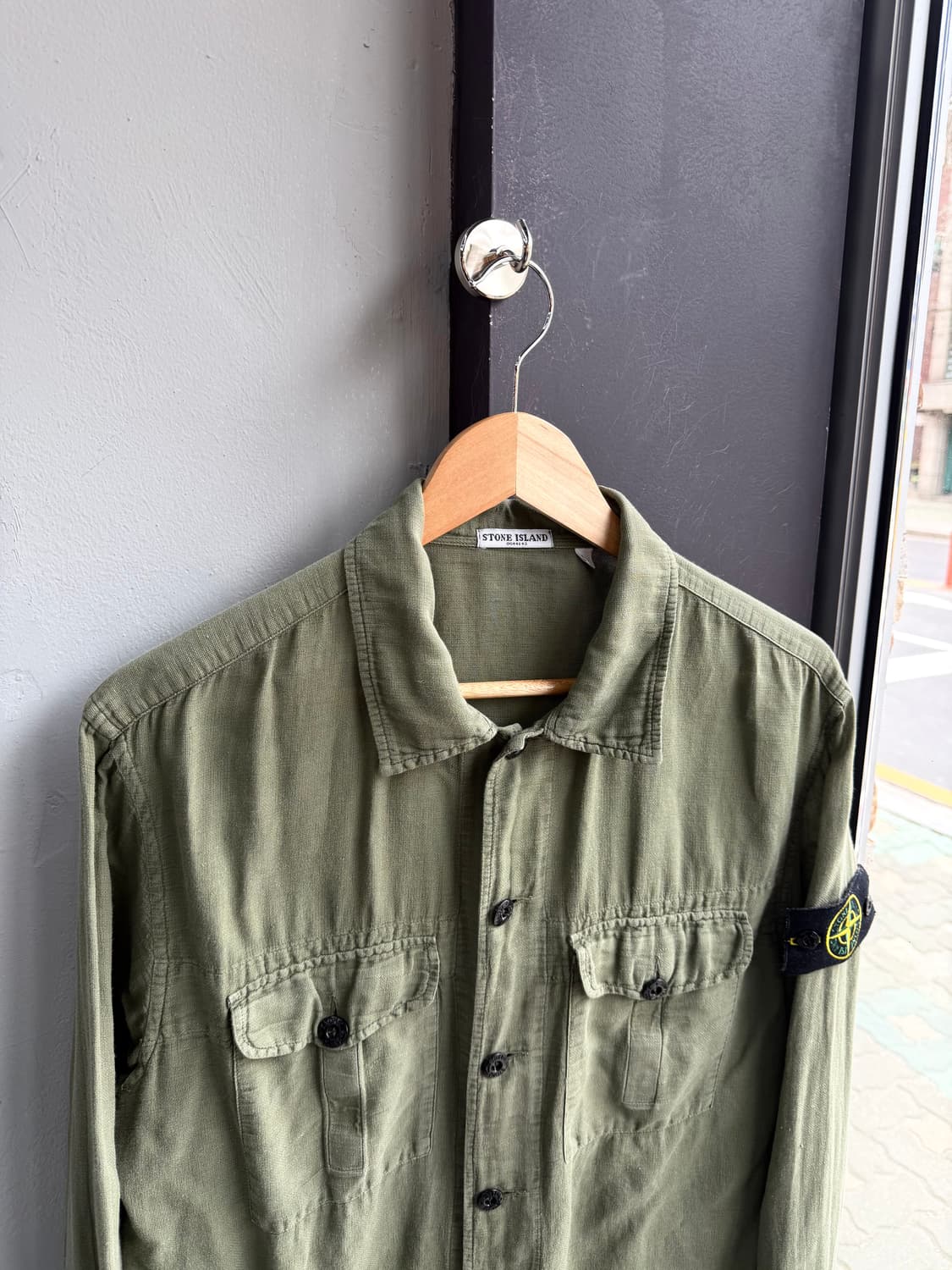 100/ 스톤아일랜드 2000AW 린넨 마 셔츠자켓 상품이미지3