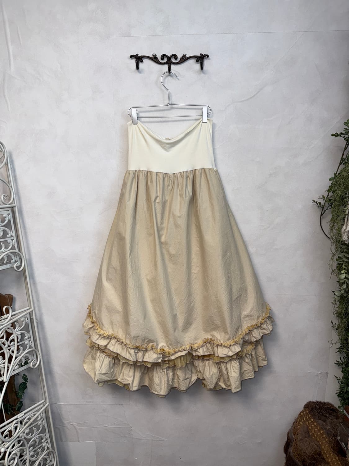 Vitalita beige fairy lace cotton ops 상품이미지5