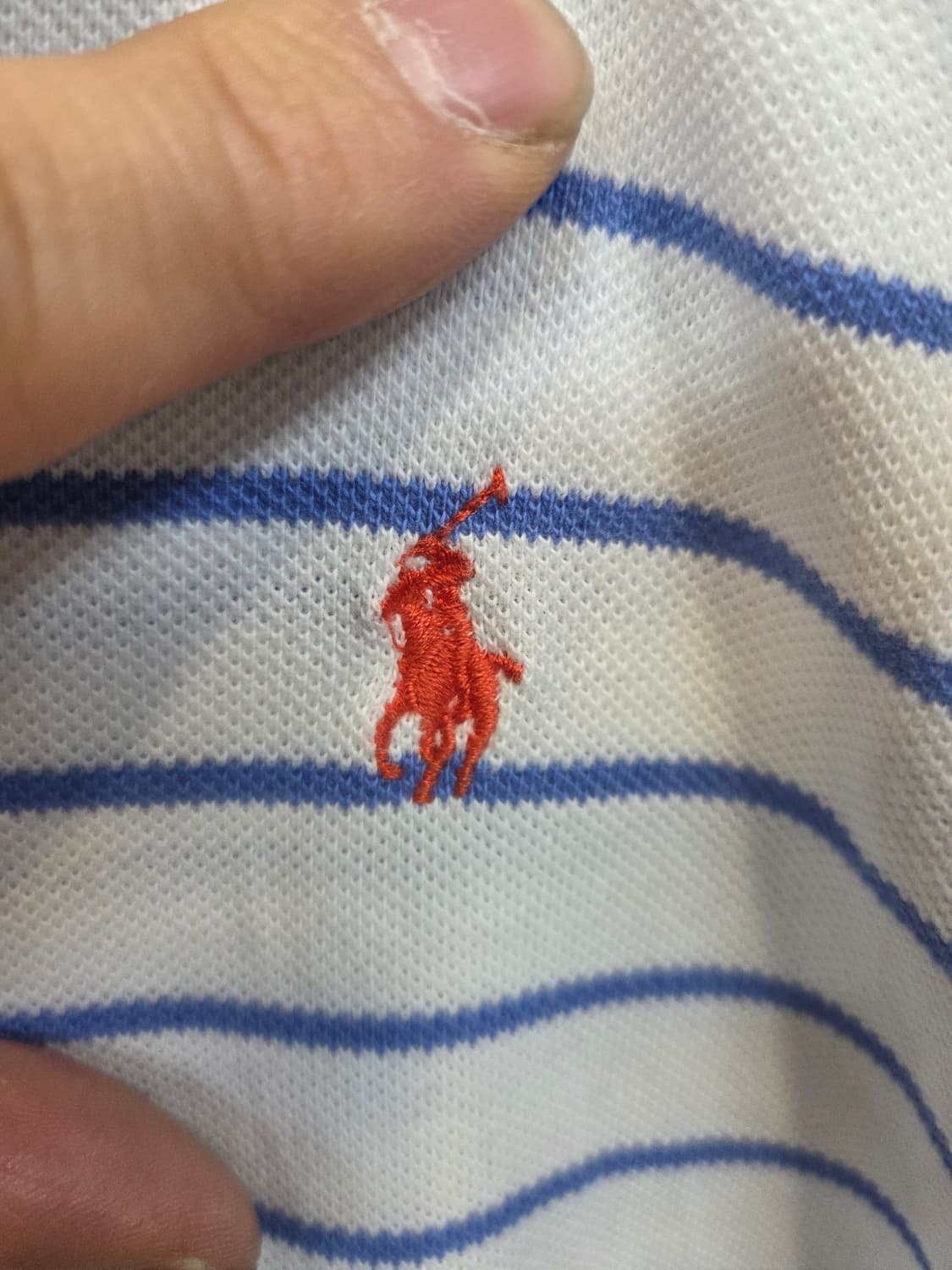 폴로랄프로렌 올드스쿨 스트라이프 카라반팔 m 상품이미지4