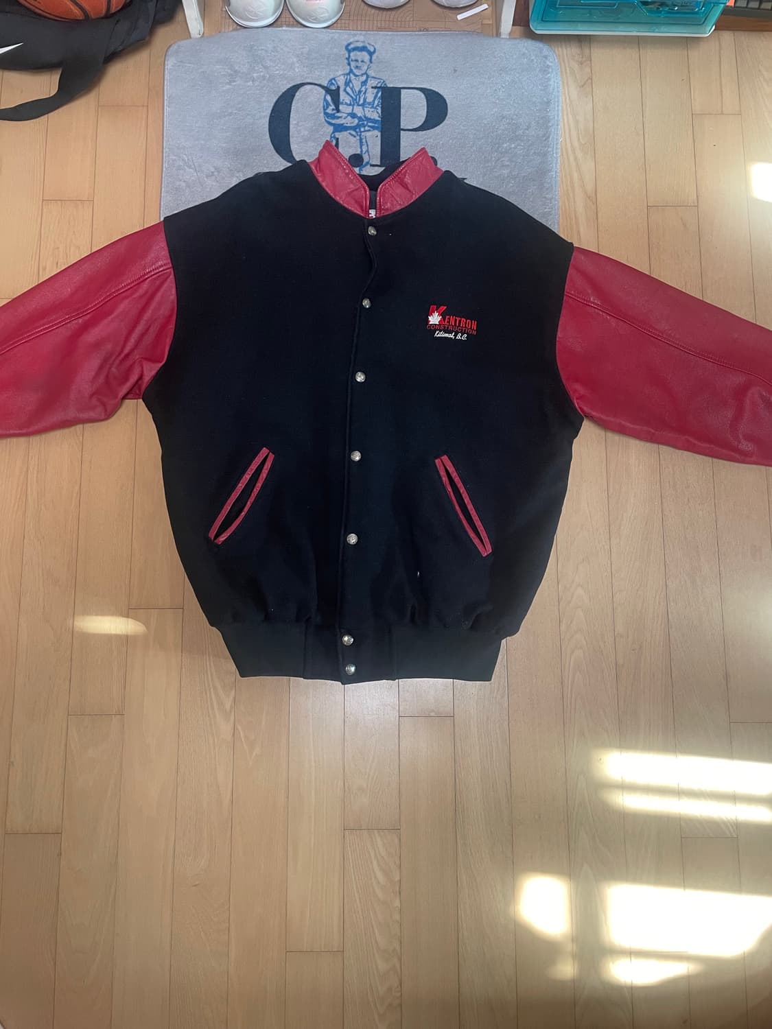 빈티지 가죽 바시티자켓  상품이미지2