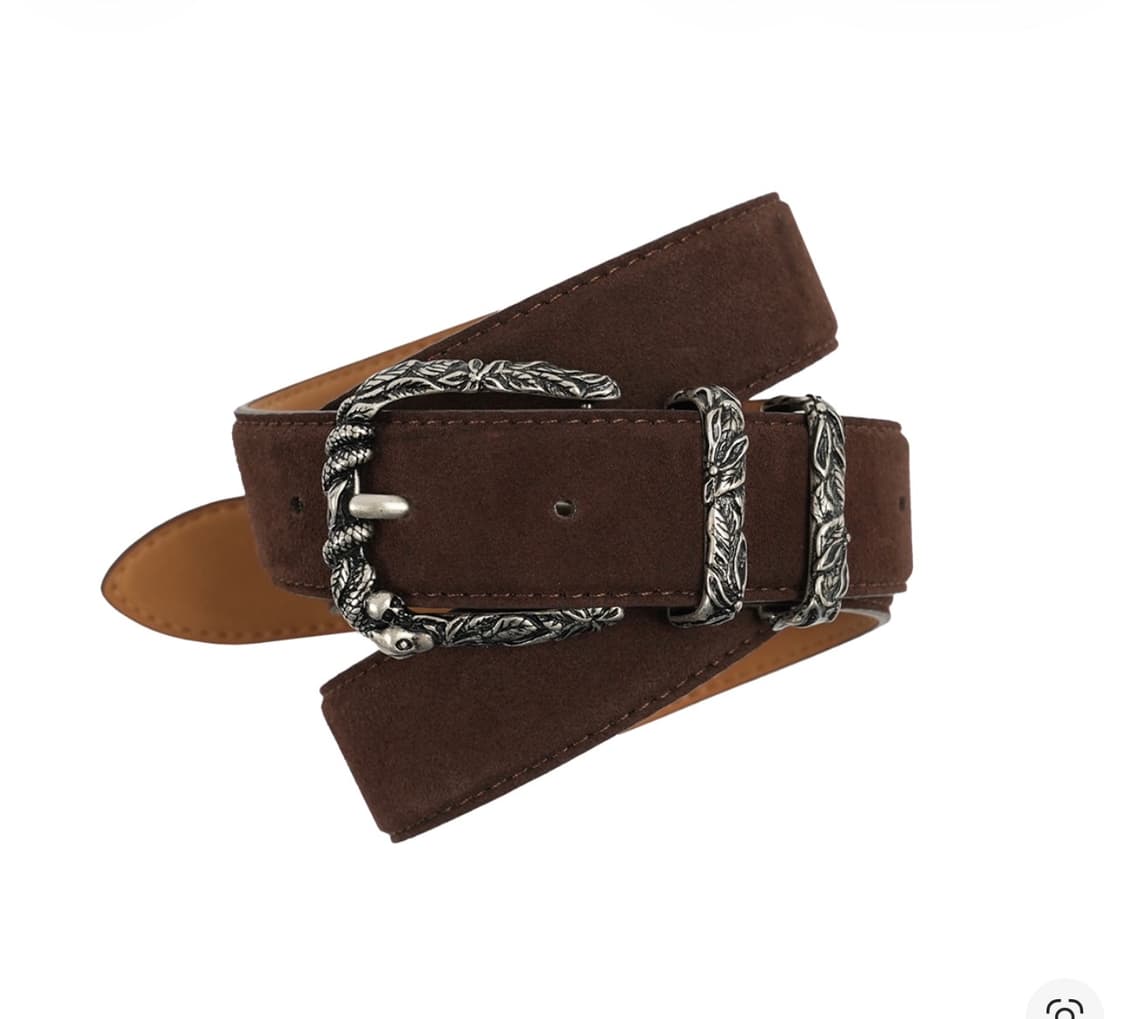 [파프롬왓] 스웨이드 벨트 브라운 상품이미지3