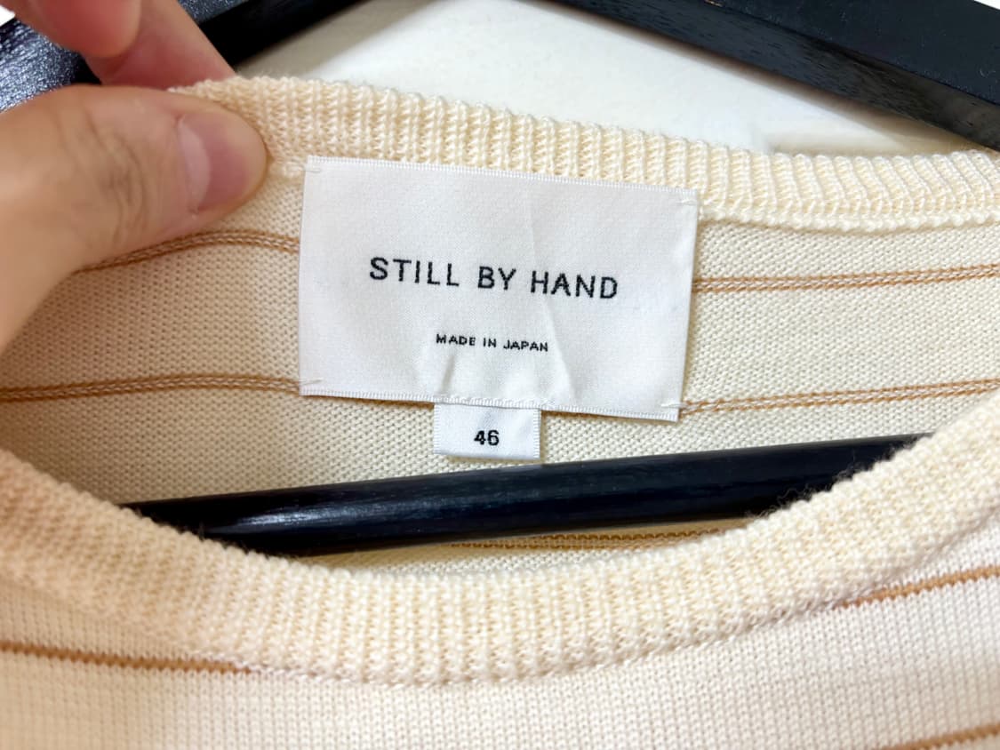 스틸바이핸드 스트라이프 울 니트 46 일본산 상품이미지3