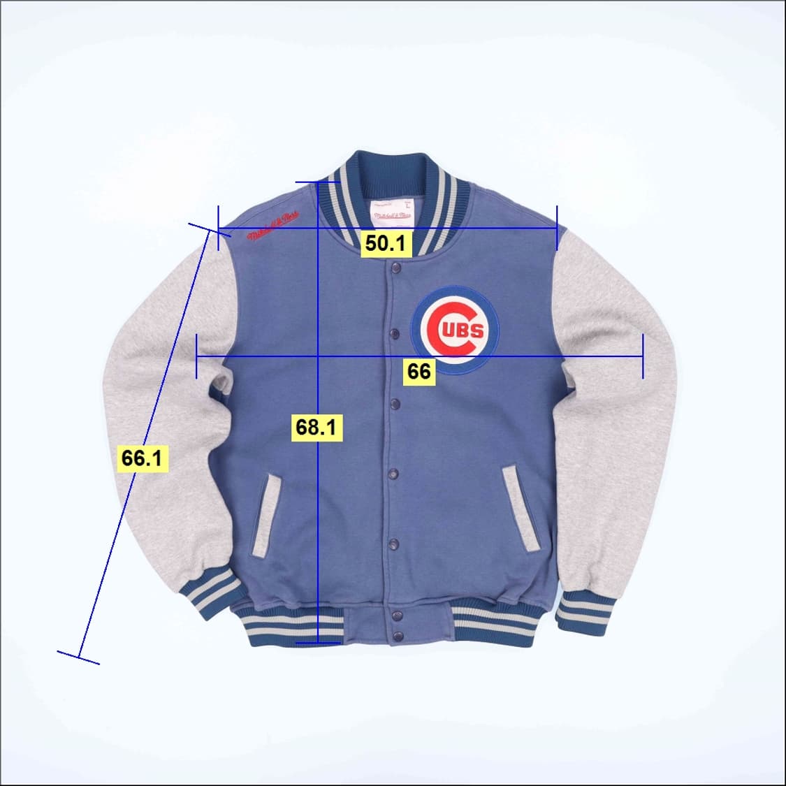 L 미첼앤네스 시카고컵스 쿠바 스타디움 바시티 자켓 4237 상품이미지10