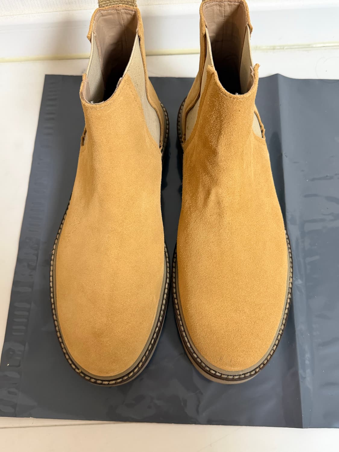 ZARA 스웨이드 첼시 부츠 41 베이지 상품이미지4