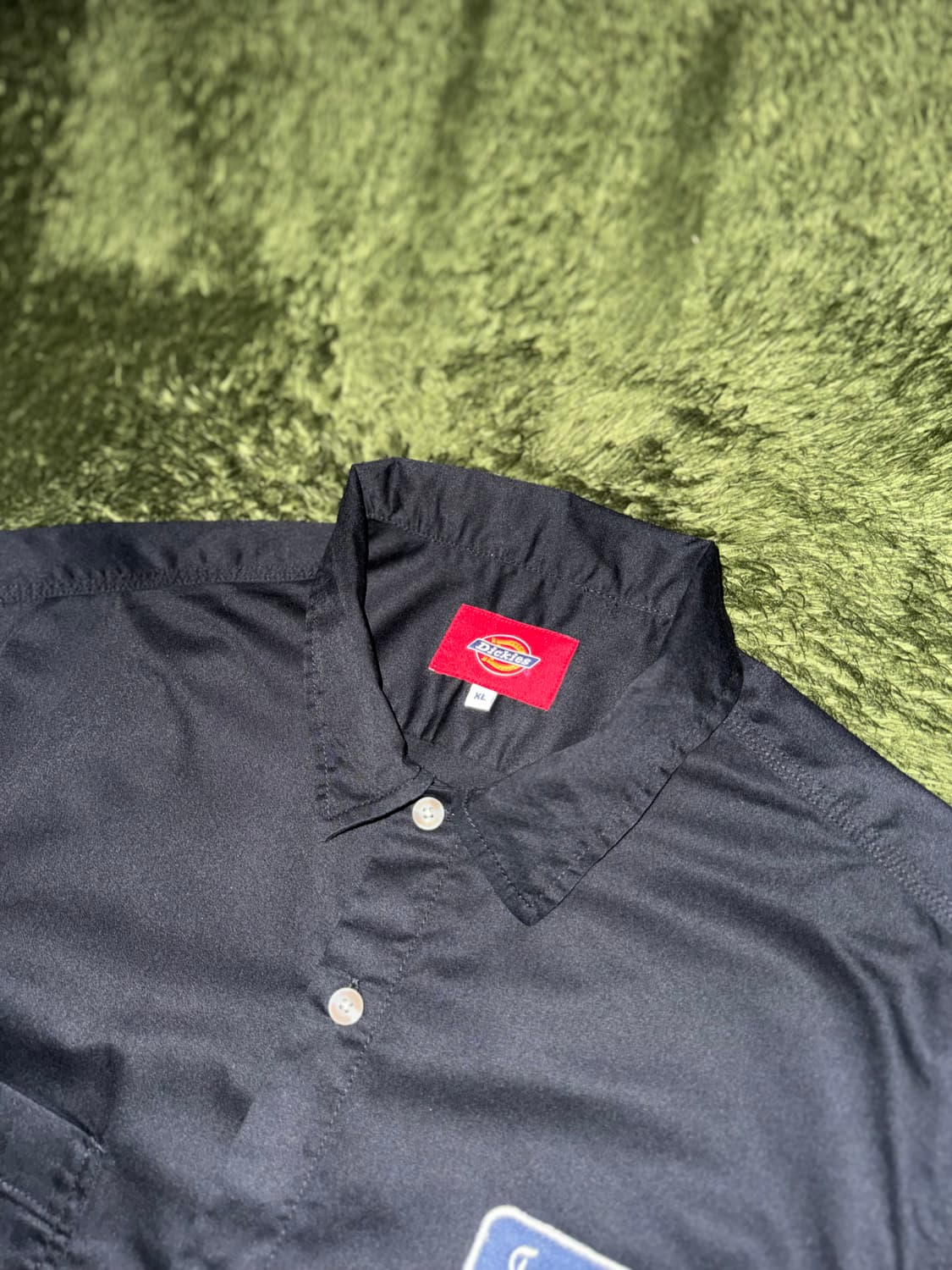 [XL] 디키즈 포트워스 패치 반팔 워크 셔츠 블랙 상품이미지3