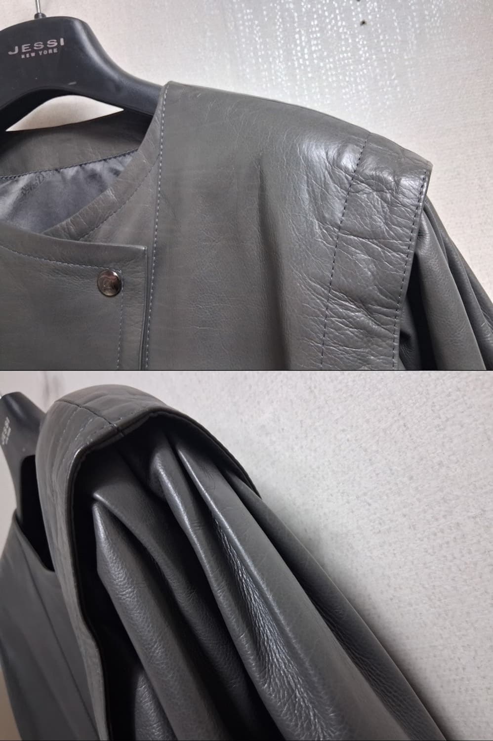 일본빈티지 Vino Deporte 가오리핏 레트로 양가죽쟈켓 5566 가 상품이미지5