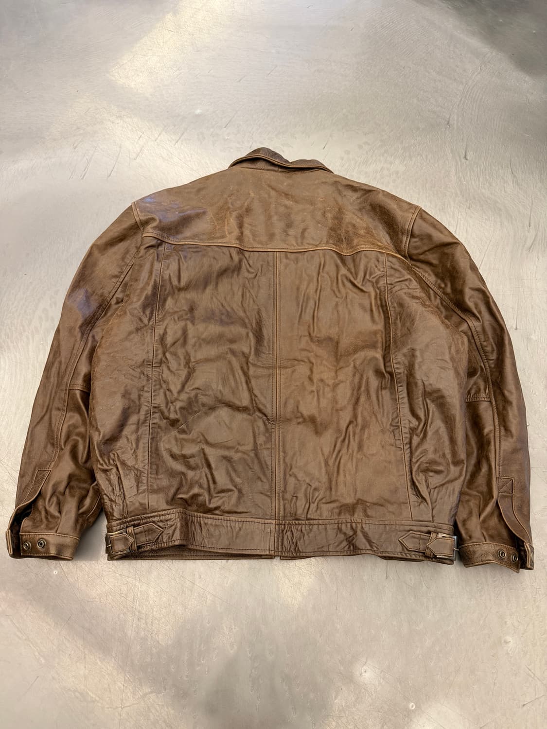 1990s RED BARON BIKE LEATHER 가죽봄버자켓 상품이미지2