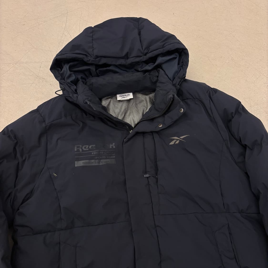 리복 네이비 스몰로고 패딩 상품이미지2