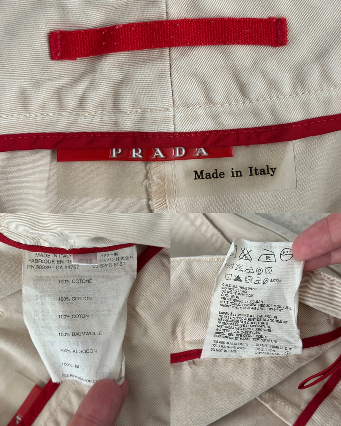 프라다 스포츠 00s 부츠컷 치노팬츠  상품이미지6