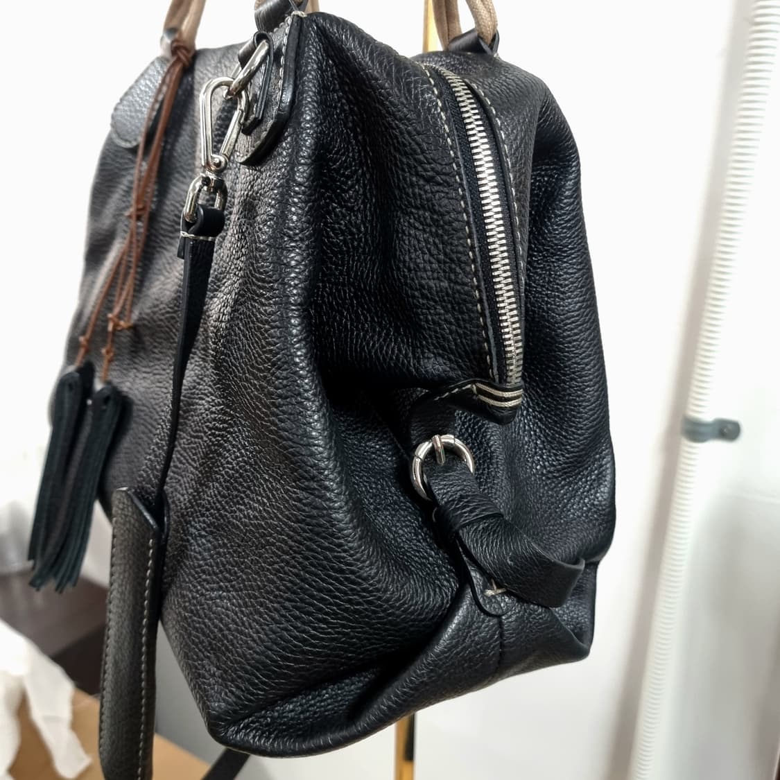 다니엘에스떼 소가죽100 토트백 숄더백 가방 /상태최상 (구매가94만) 상품이미지5