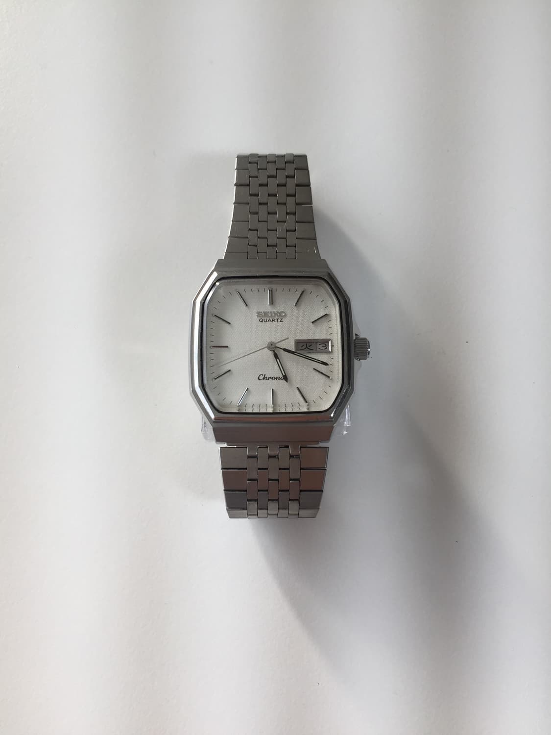 80s seiko chronos square day-date quartz 상품이미지7