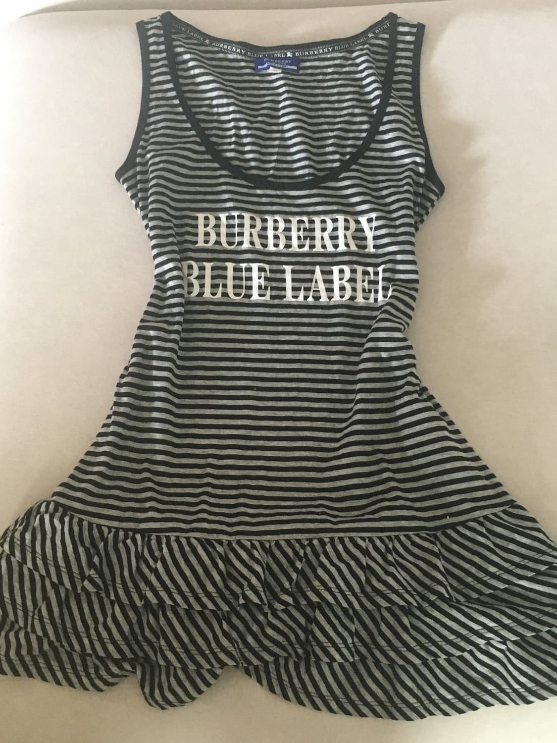 정품 버버리 블루라벨 스트라이프 나시 캉캉 원피스 히메 오네 갸루 러블리 상품이미지1