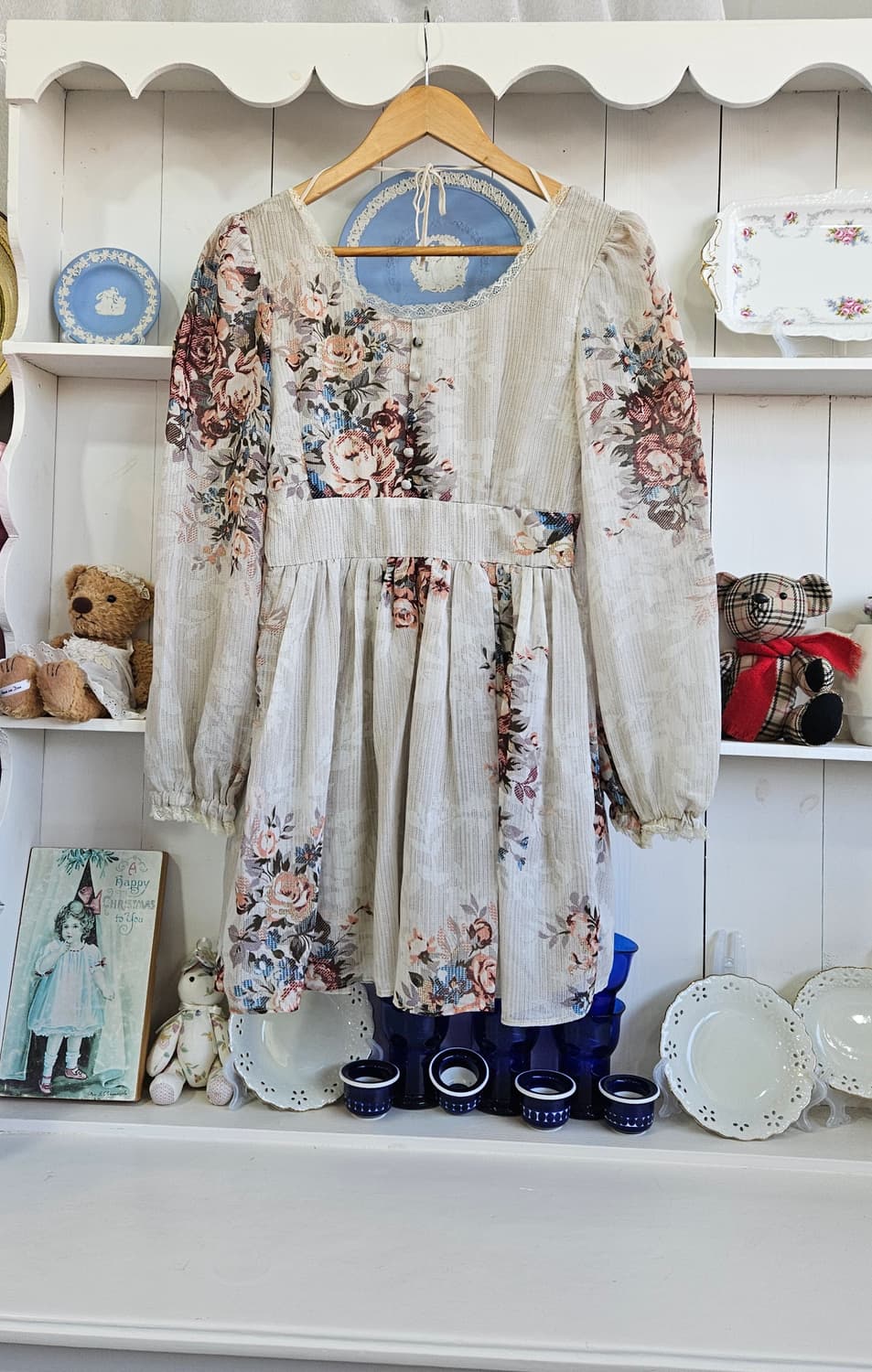 플라워 쉬폰 셔링 원피스 상품이미지3