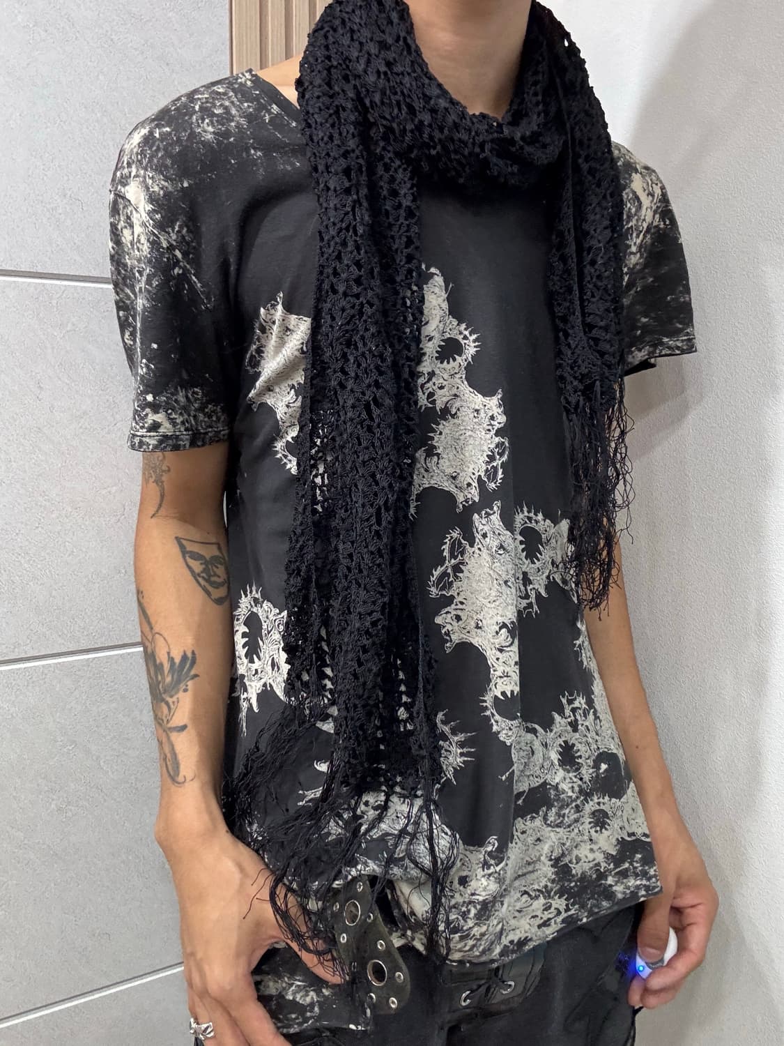 22. Black y2K Scarf 2.5 상품이미지3