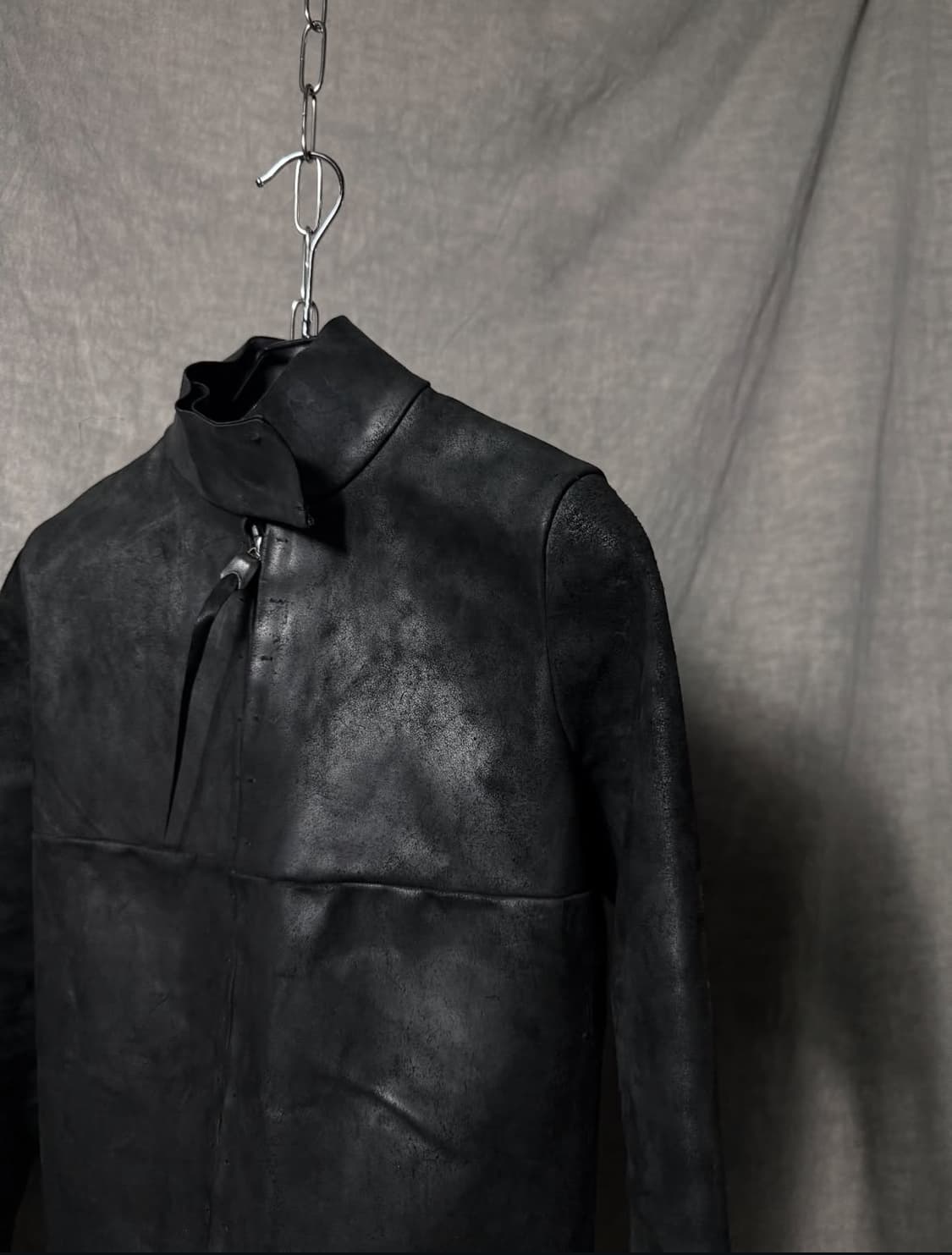 m.a+ Cross Seam Horse Leather Jacket 상품이미지4