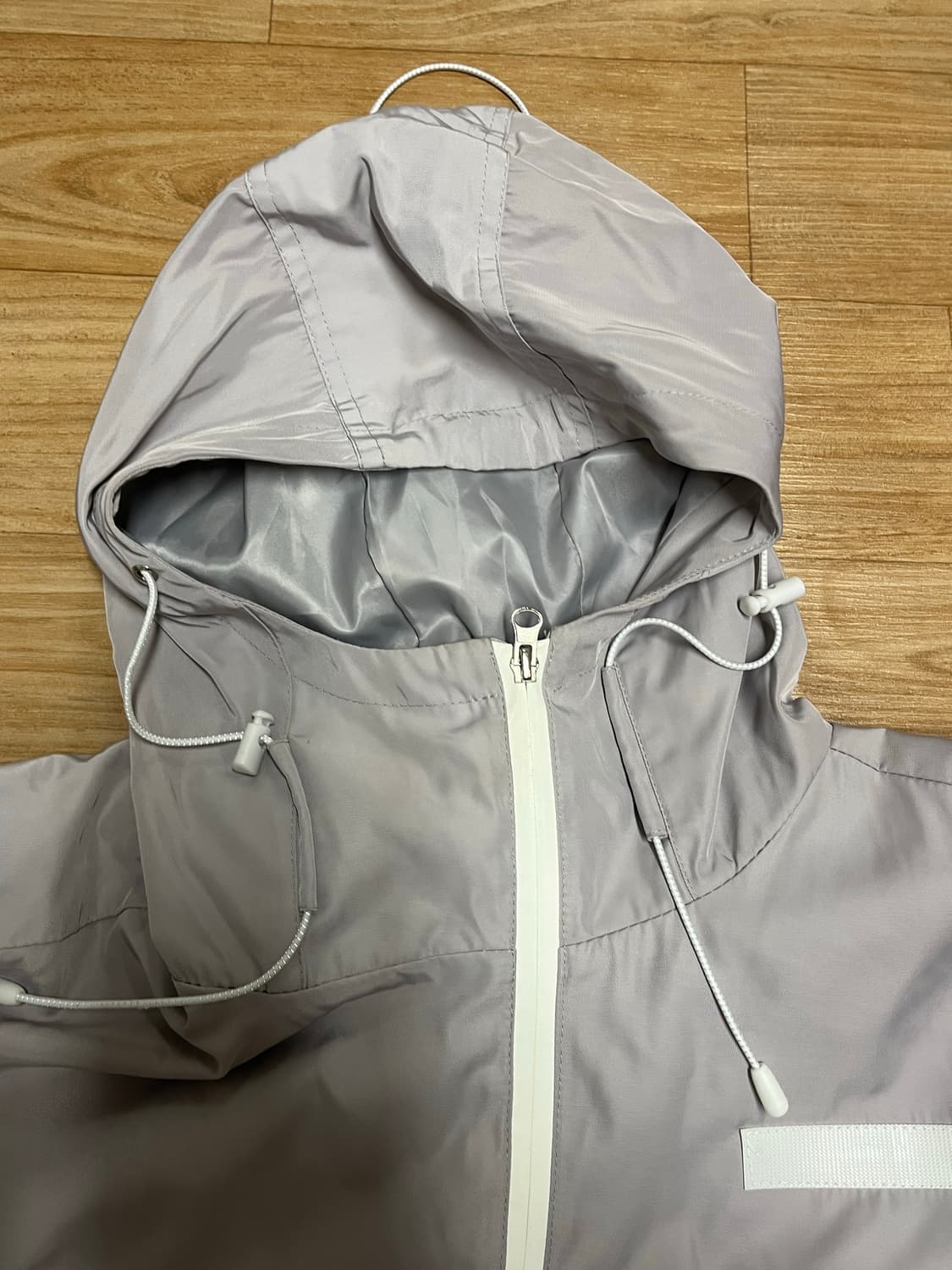 AA/C 바람막이 자켓 L 회색 상품이미지3