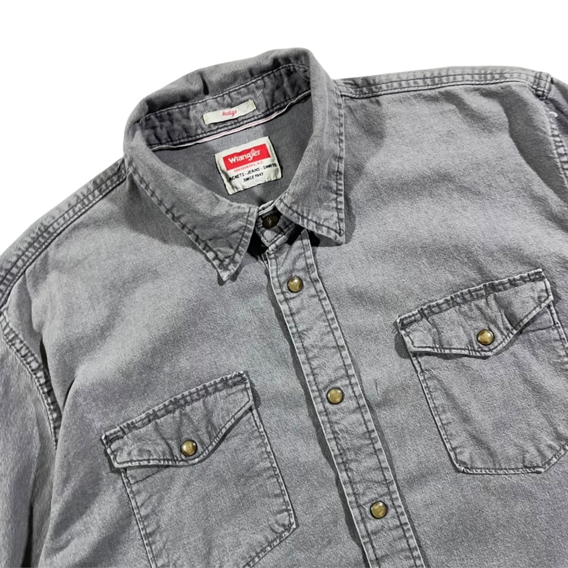 [Wrangler] 랭글러 스냅버튼 투포켓 데님셔츠 상품이미지2