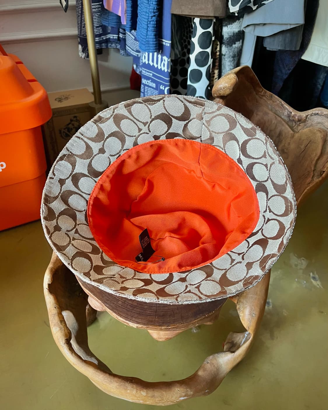 1990s Old COACH Jacquard Bucket Hat 상품이미지6