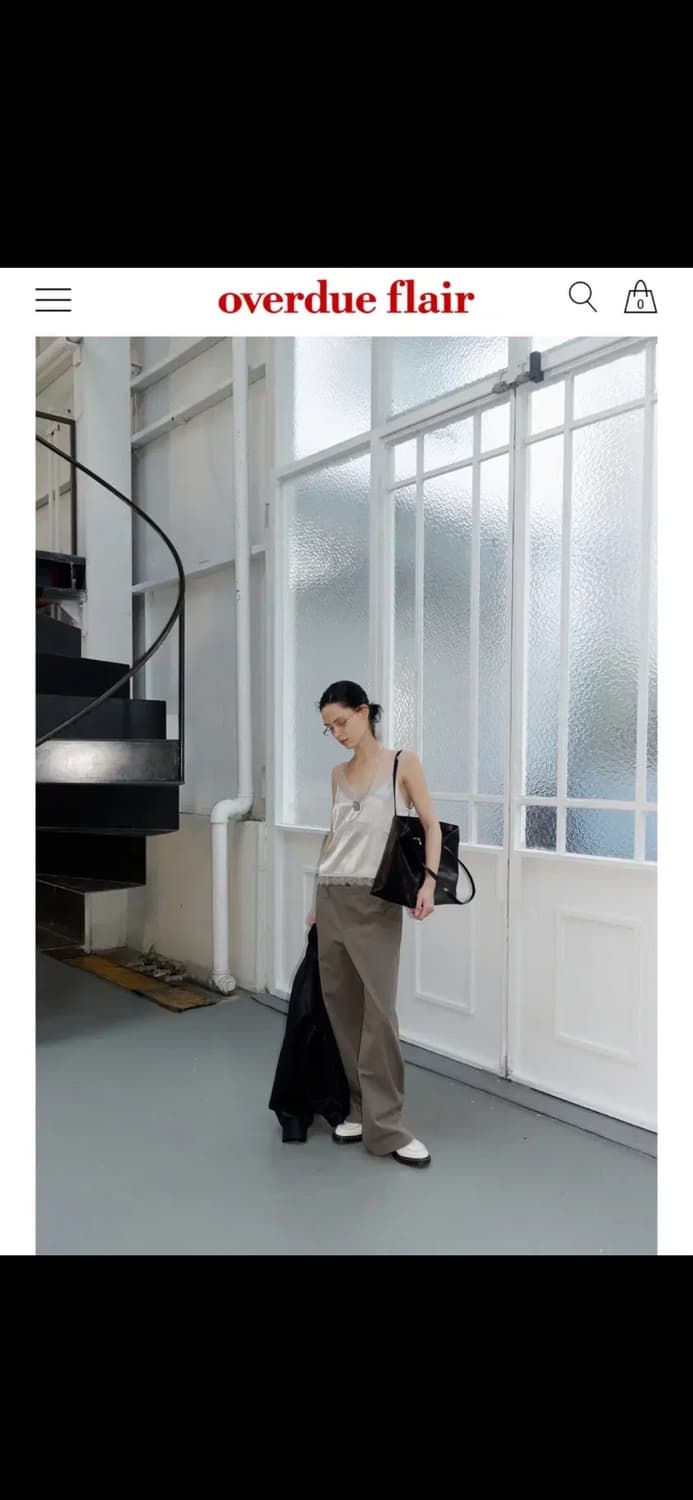 오버듀플레어 COTTON WIDE PANTS_MOCHA 상품이미지3