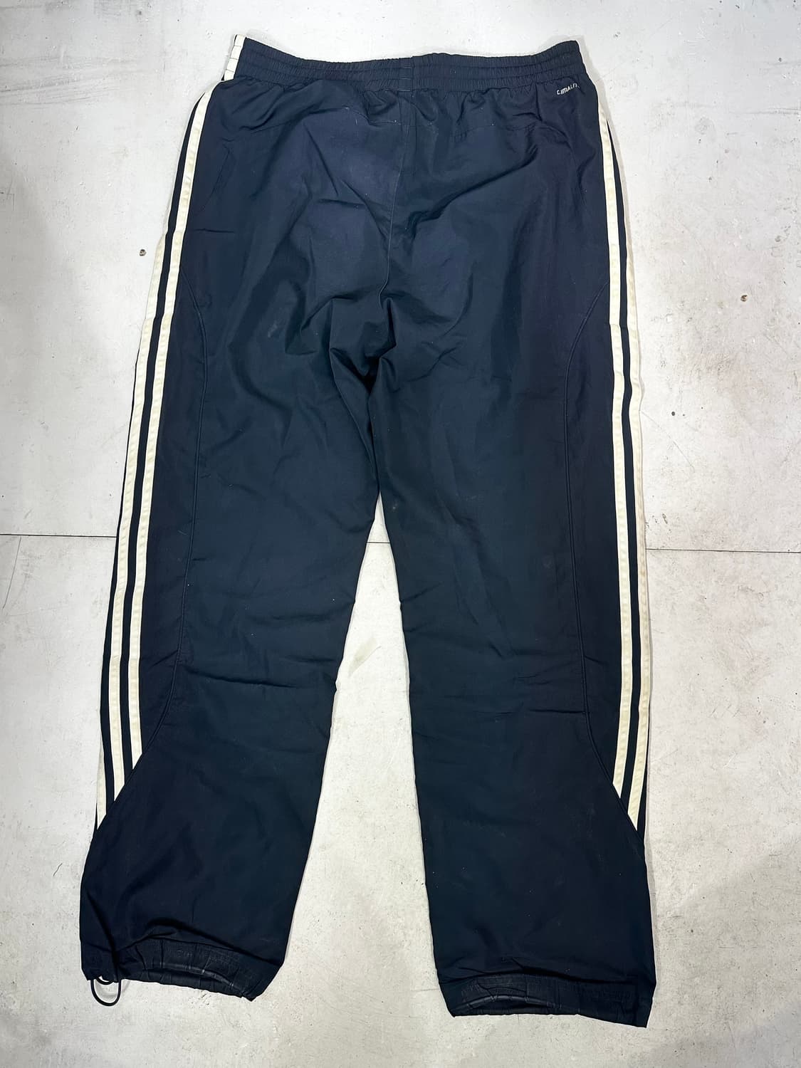 아디다스 와이드 네이비 화이트 삼선 트랙 팬츠 추리닝 바지 M 상품이미지5