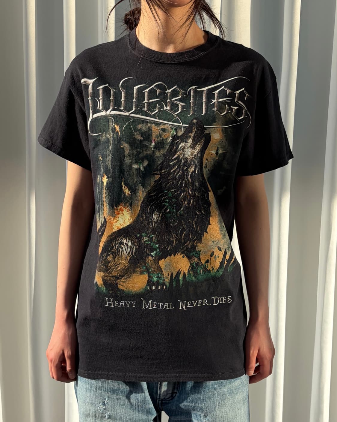 [S]러브바이츠 헤비메탈 밴드 프린팅 반팔 티셔츠 상품이미지5