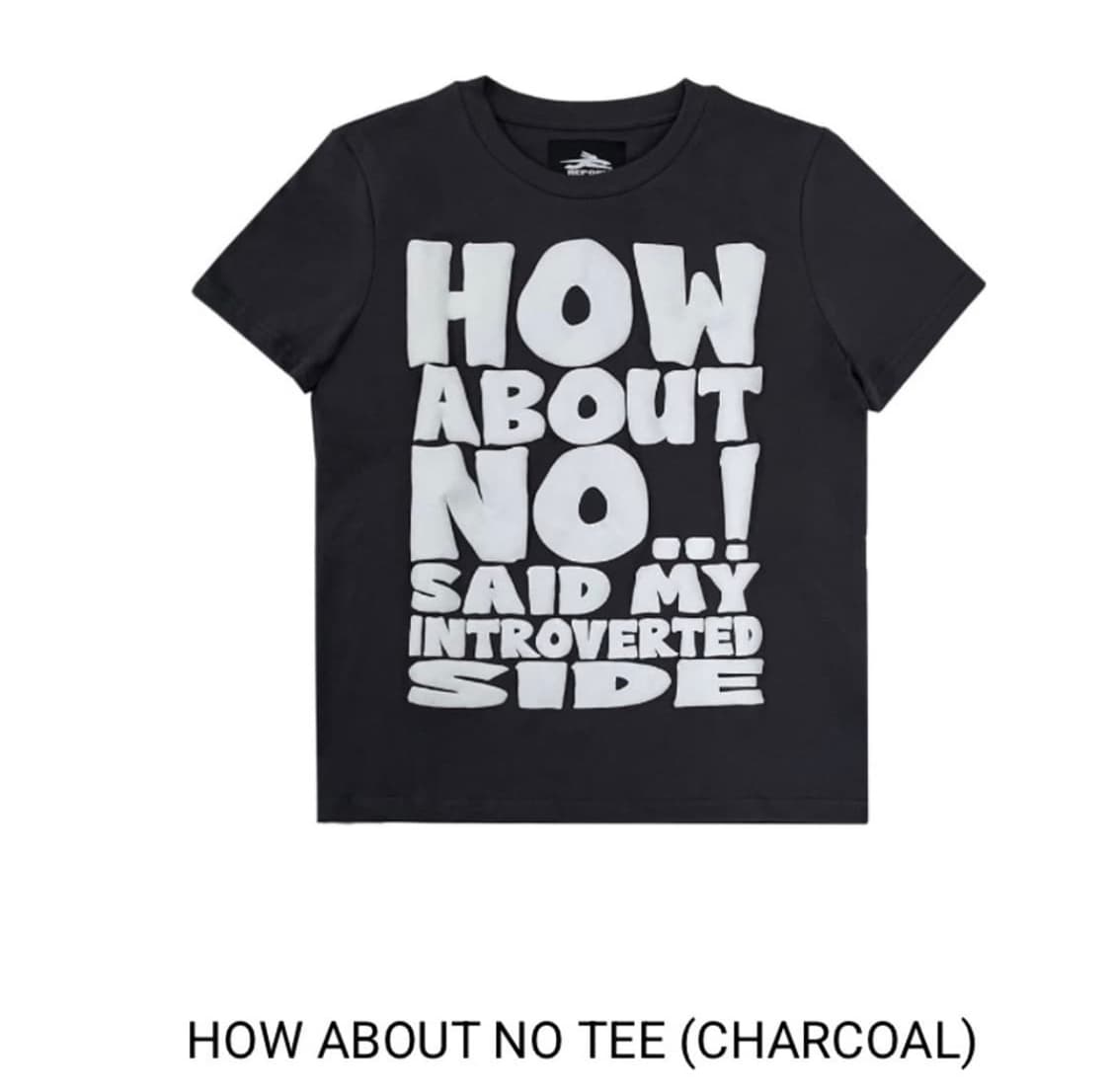 제노리포트 반팔티 차콜 How about no tee 상품이미지1
