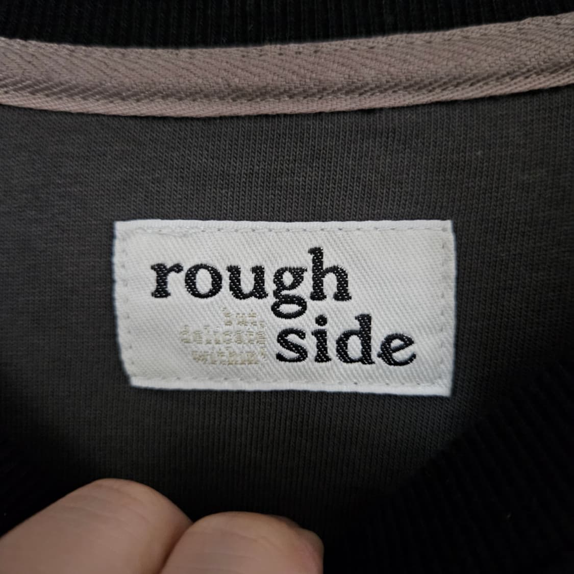 러프사이드 Oversized Sweat Shirt Black 3사이즈 상품이미지4