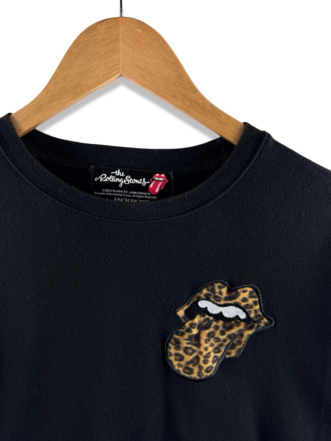 롤링스톤즈X잭로즈 레오파드 벨벳 반팔티셔츠2525 상품이미지3