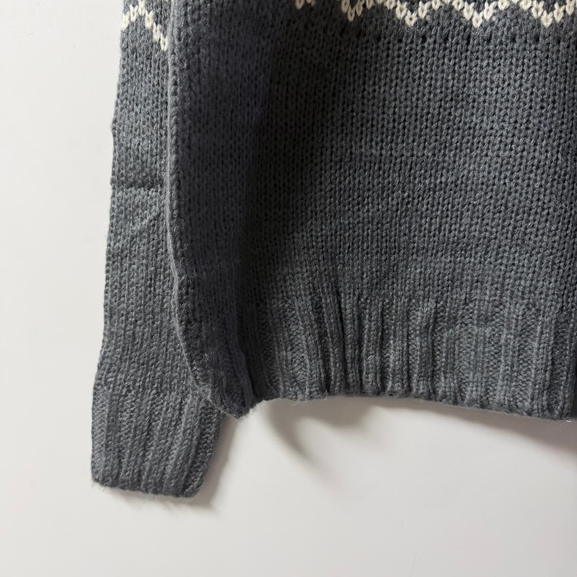 새상품 남자 노르딕 니트 (차콜) 상품이미지2