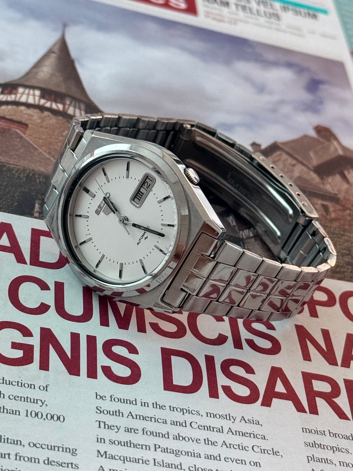 Seiko 세이코 5 Automatic White Diel 상품이미지4
