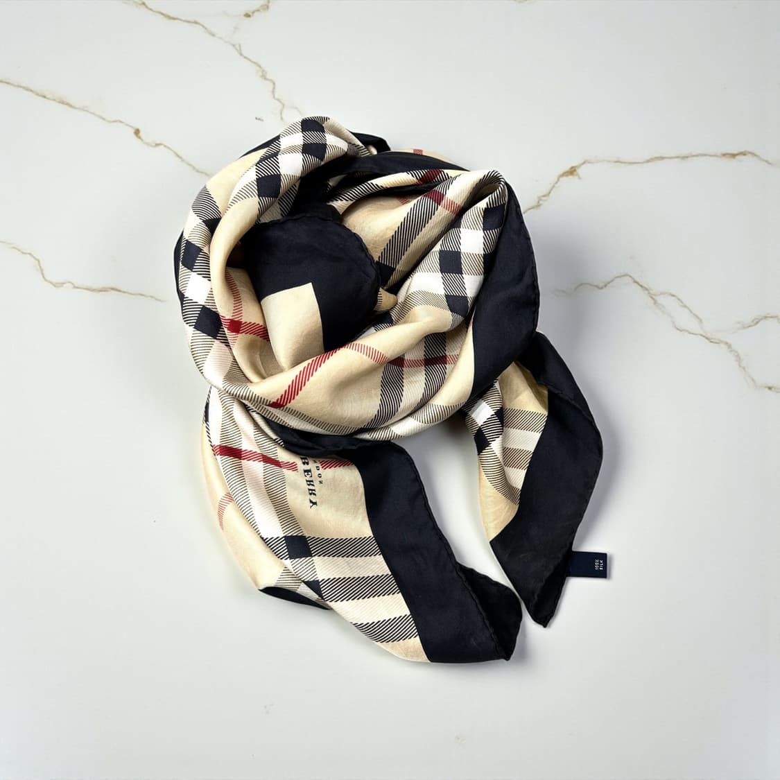 버버리 노바체크 실크 스카프 상품이미지7