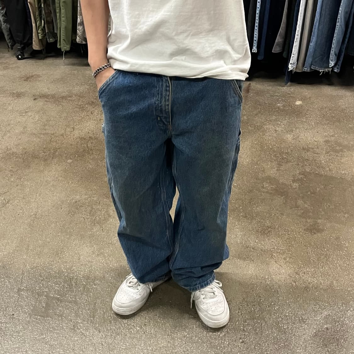 Carhartt 데님 카펜터 팬츠 (33“) 상품이미지6