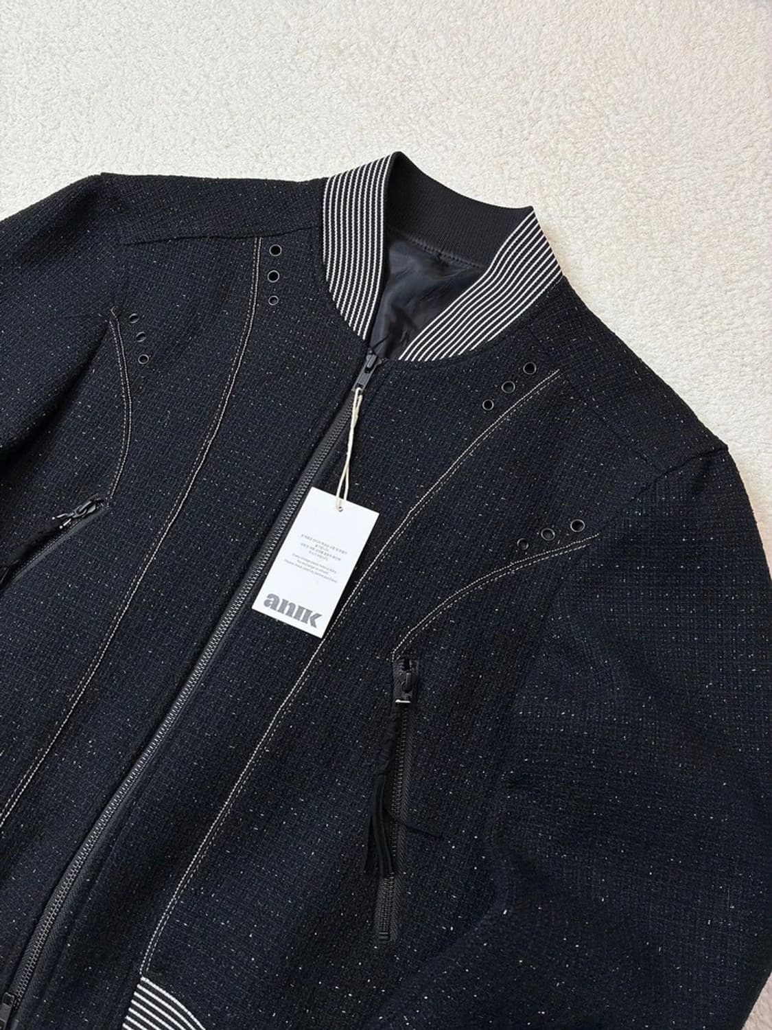 엘무드 홀리데이 트위드 바시티 자켓 PN5963 상품이미지3