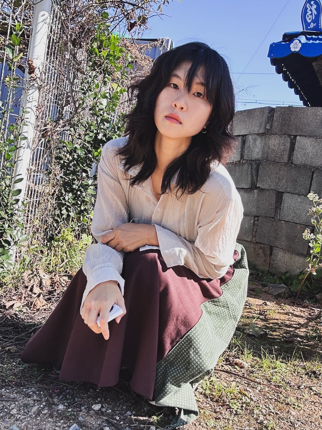 일본 빈티지 롱 스커트 모리룩 그런지 특이한옷 상품이미지3