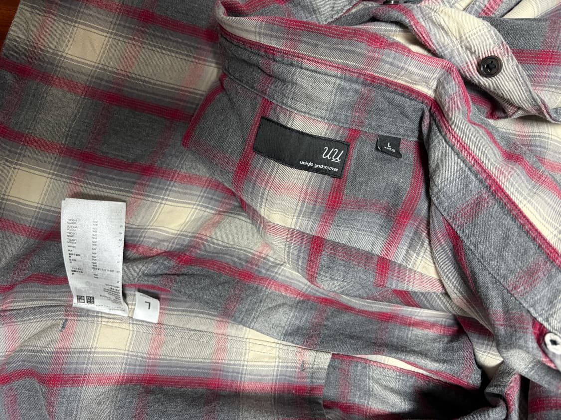 언더커버 유니클로 uu 반팔체크셔츠 상품이미지3