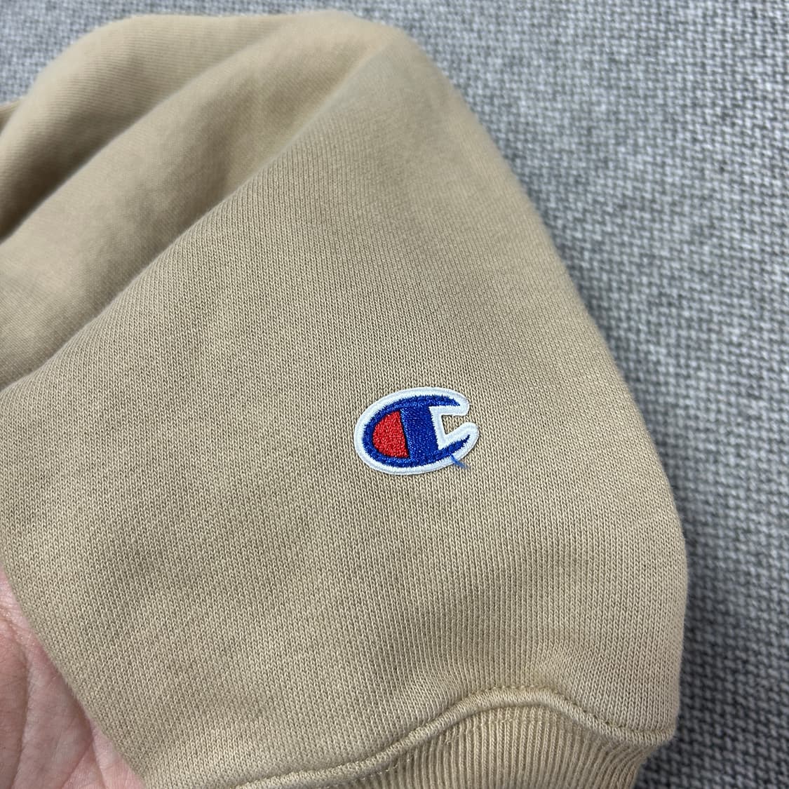 챔피온 베이지 리버스위브 후드티(S) 상품이미지4