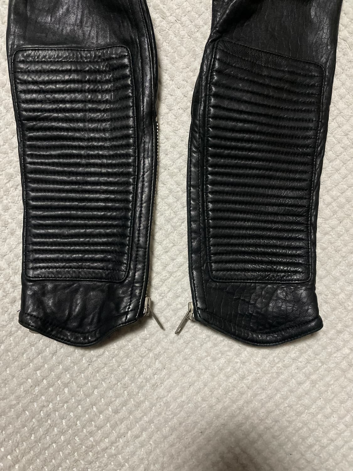 광희시장 웨스턴 무드 램스킨 양가죽 바이커 레더 자켓 상품이미지7